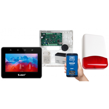 SYSTEM ALARMOWY SATEL VERSA IP INT-TSG2-B 7Ah AWT150 + SYRENA TI700